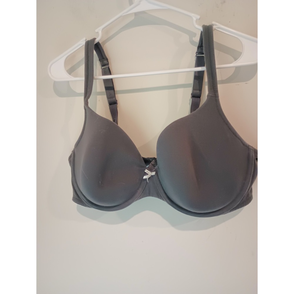 Cacique Lane Bryant T-Shirt Bra 42D Gray Underwire Padded Contour Plus Size